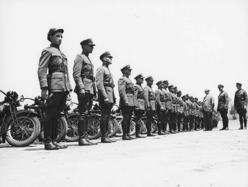 Inspection of motorcycle officers