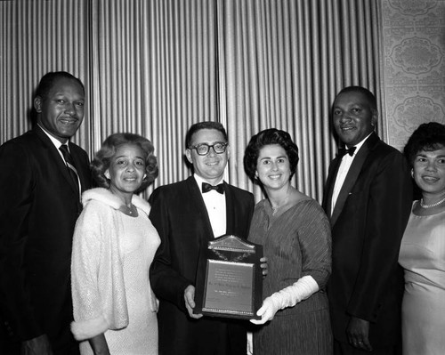 Mr. and Mrs. American Citizen of the Year award at the Cocoanut Grove nightclub