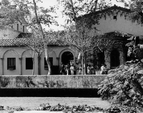 Looking west at Balch Hall, Scripps College