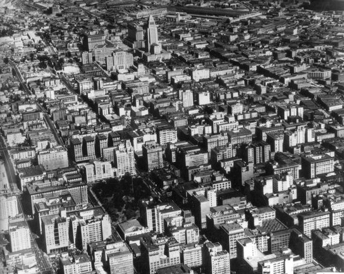 Aerial view of Downtown Los Angeles