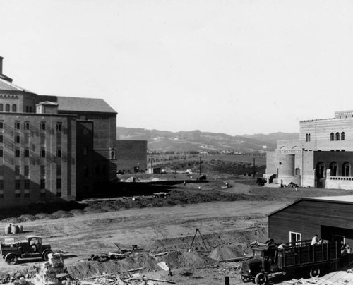 U.C.L.A. campus under construction