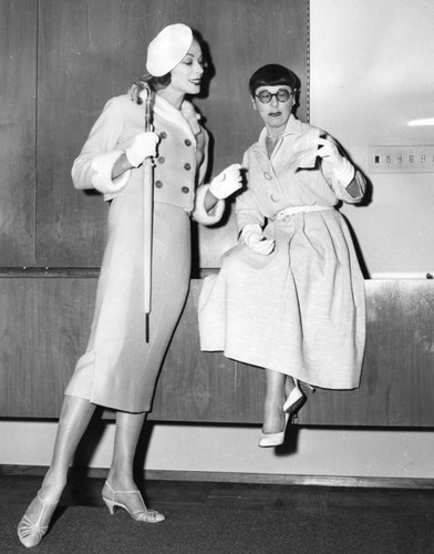 Edith Head and model