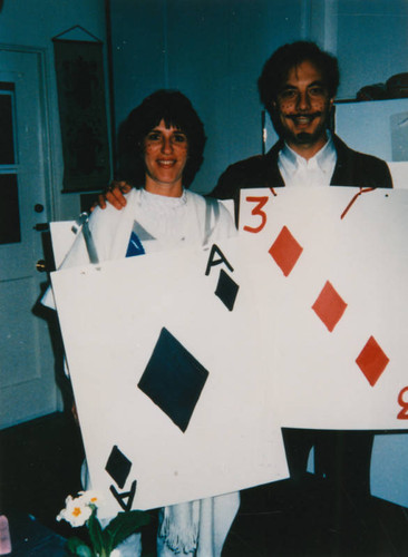 Couple at Purim party