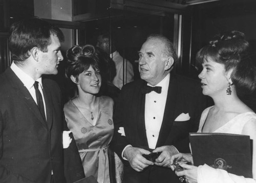 Ed Begley with his wife and others at "Molly Brown" premiere