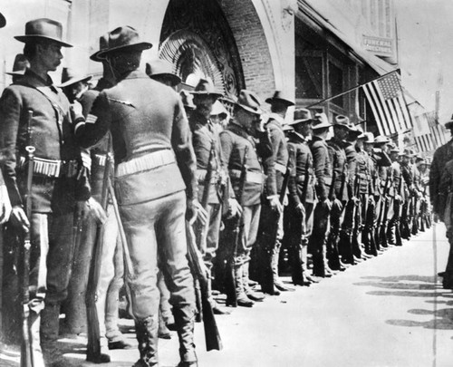 Volunteers awaiting departure