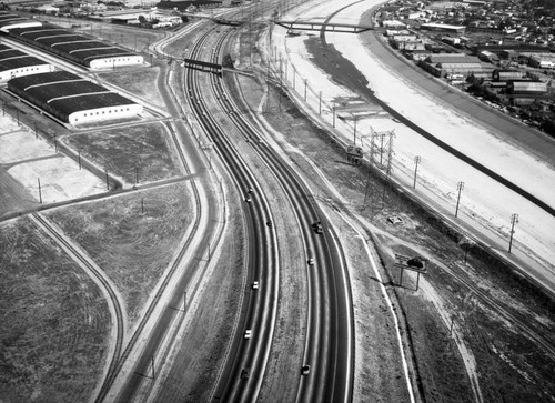 Long Beach (710) Freeway, looking southeast