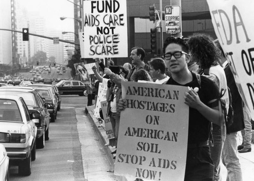 AIDS protest