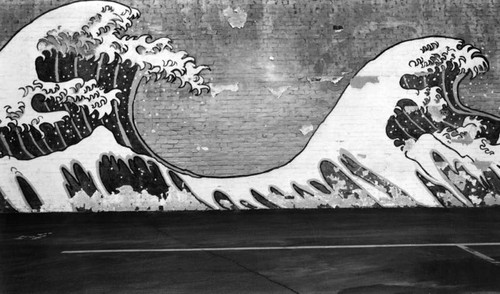 Japanese "Big Wave" mural, Downtown L.A