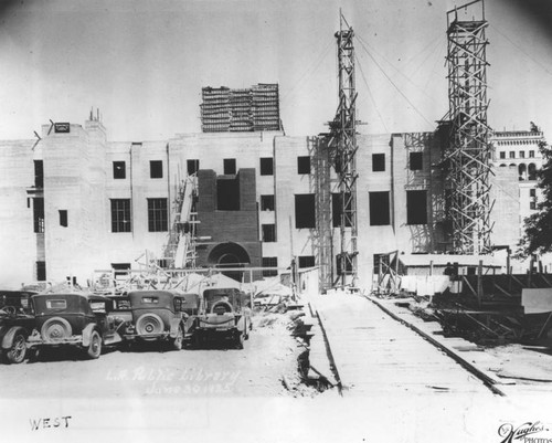 LAPL Central Library construction, view 51