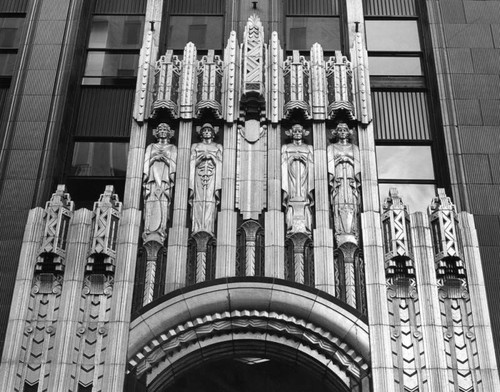 Richfield Building entry sculpture