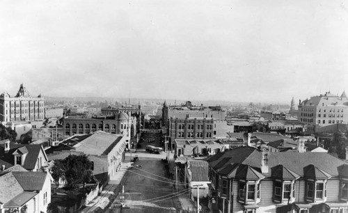 1st Street, east from Hill