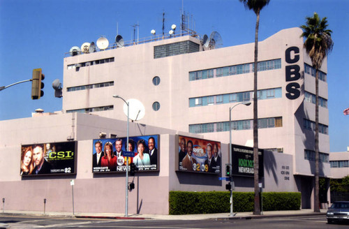 KNX, KCBS and CBS building, exterior