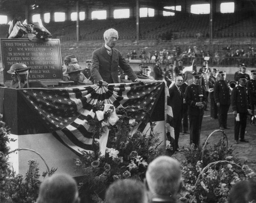 Wrigley Field tower dedication