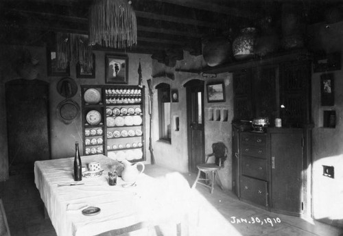 Interior of Lummis' house