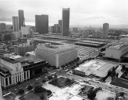 Downtown skyline, looking southwest