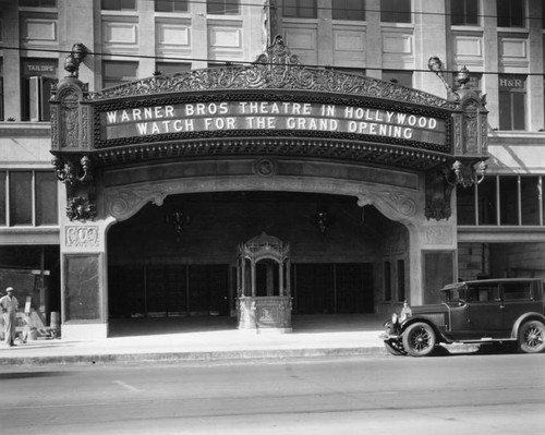 Marquee, Warner Bros. Theatre