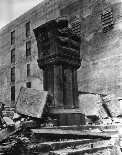 Old City Hall debris