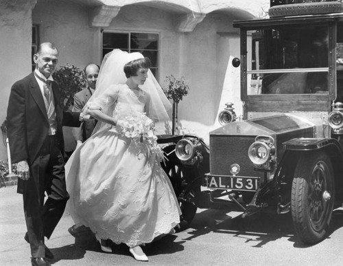 1910 Rolls Royce is wedding carriage