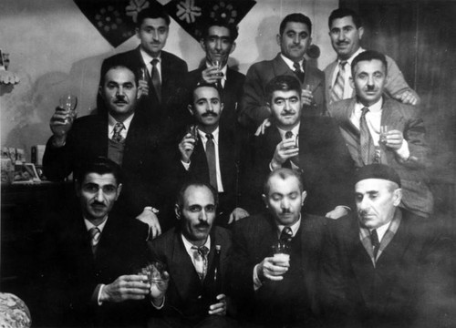 Armenians toasting
