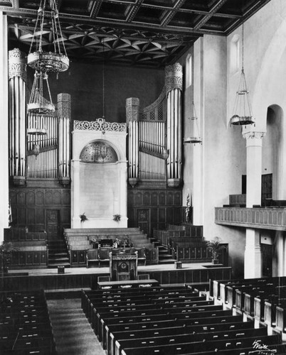 Interior, First Baptist Church in Pasadena