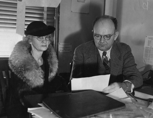 Mrs. Clara Steeger and Eugene Williams, Albert L. Cheney estate investigation
