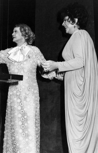 Bette Davis and Elizabeth Taylor