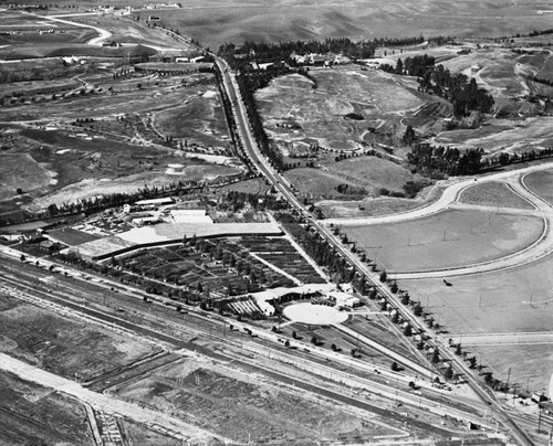 Aerial view of Beverly Hills