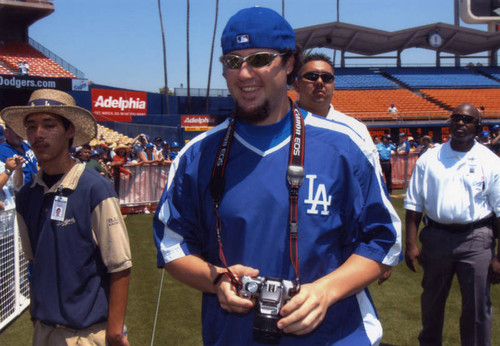 Eric Gagne´ at Dodger Photo Day, Dodger Stadium