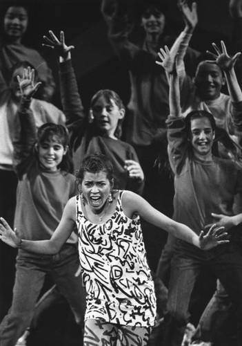 Irene Cara performs nominated song at Academy Awards