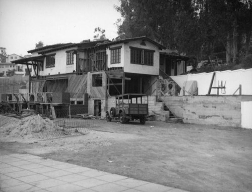 Construction of a Spanish style building