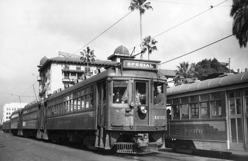 Pacific Electric car in Pasadena