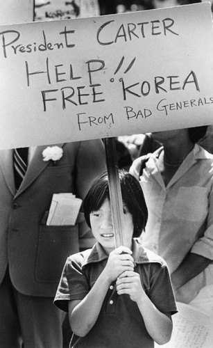 Korean community demonstration