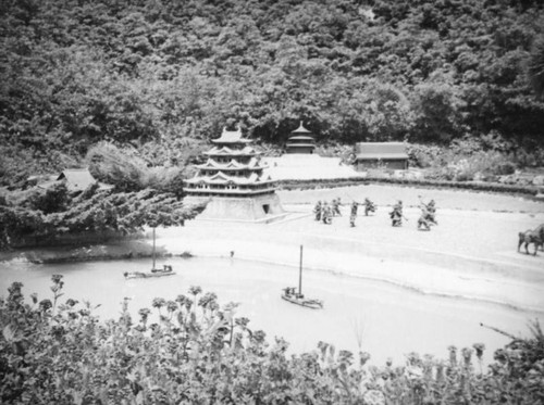 Miniature town, Bernheimer Estate, Pacific Palisades