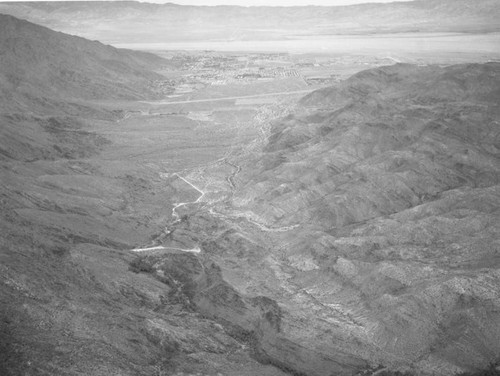 Palm Springs from Santa Rosa Mountains, looking north