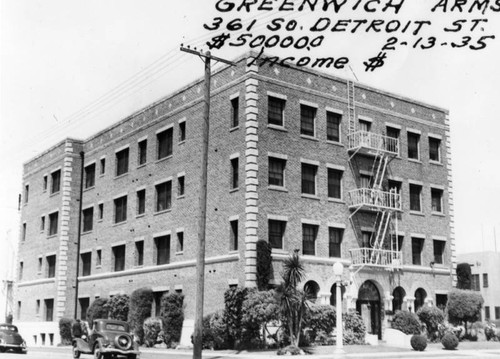 Apartment building exterior