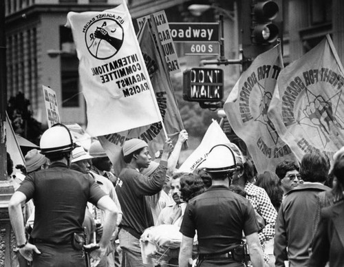 Downtown Los Angeles demonstration