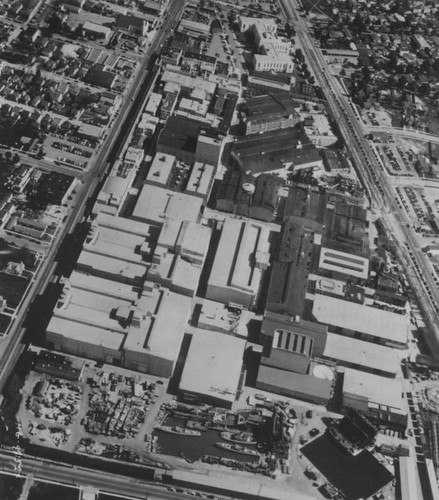Birds-eye view of M.G.M — Calisphere