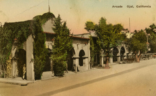 Ojai street, postcard