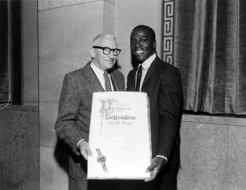 Los Angeles Dodgers outfielder, Louis "Sweet Lou" Johnson