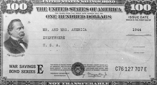 War savings Bond Series E