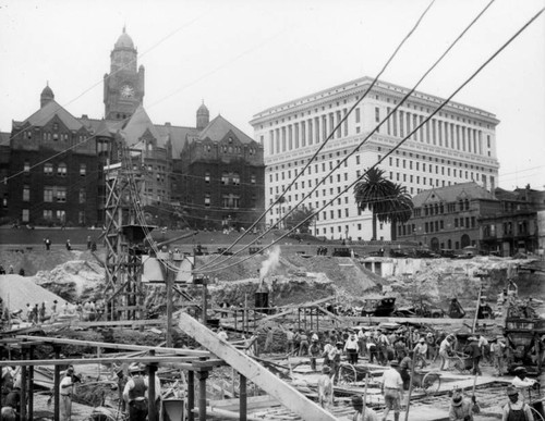 Los Angeles City Hall construction