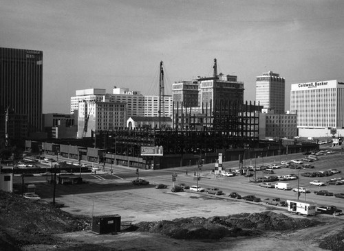 Looking toward Flower Street