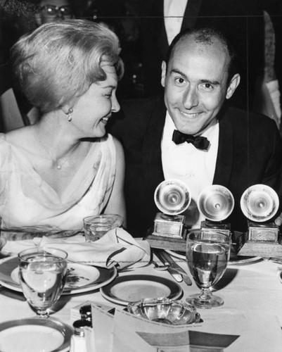 Henry Mancini wins 3 Grammys