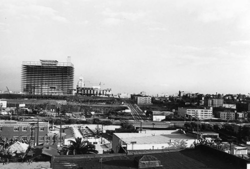 Music Center and DWP under construction