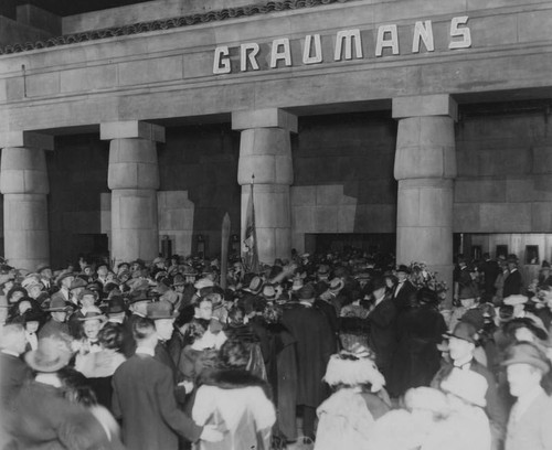 Opening of Grauman's Egyptian Theatre