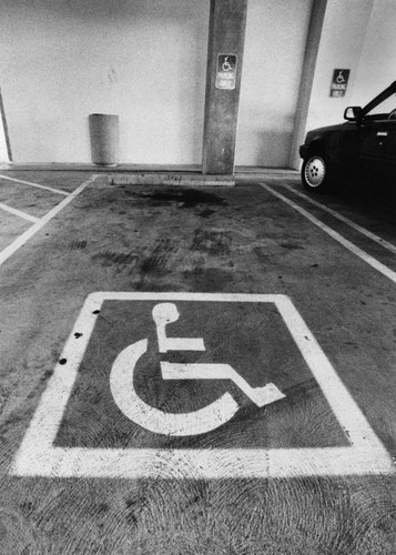 Handicapped parking spaces