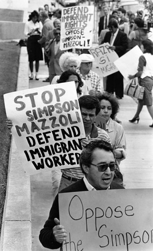 Demonstration for immigrant rights — Calisphere
