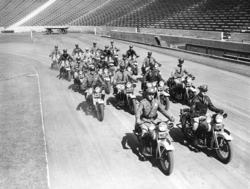 Inspection of motorcycle officers