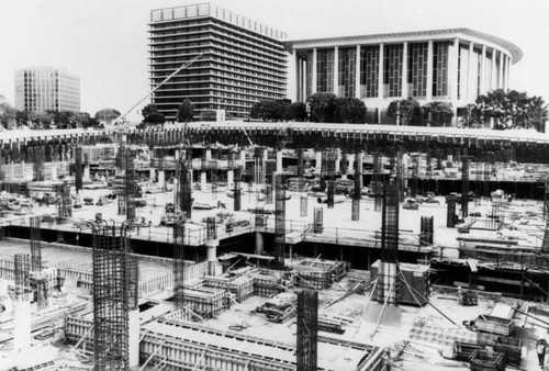 Disney Hall construction