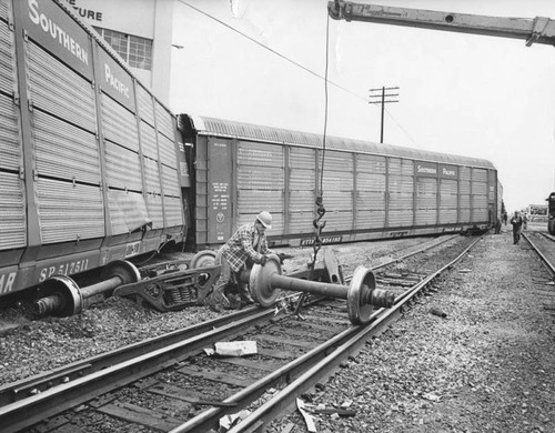 Train derailed, South Gate